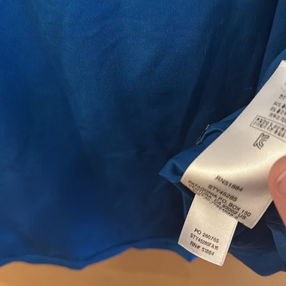 Patagonia Men’s Capilene Baselayer Short Sleeve Tee Shirt Blue Size L-XL - Picture 12 of 13